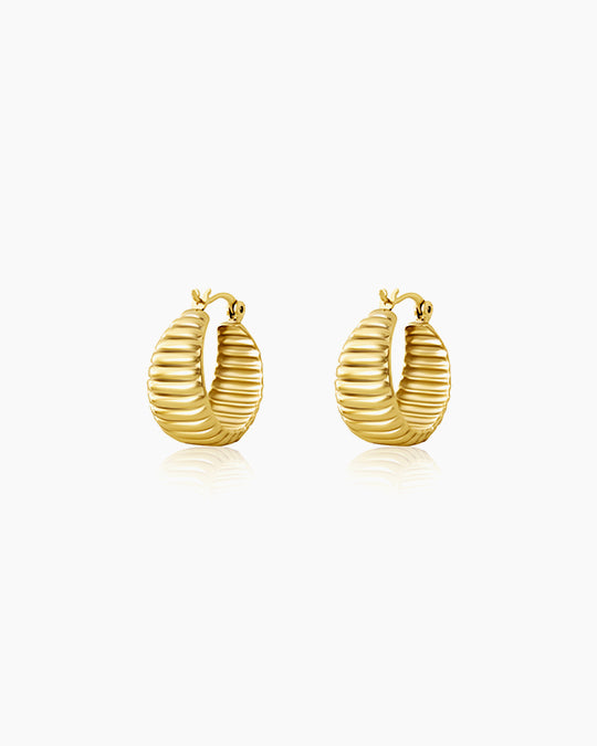 Cabo Hoops | 30 mm Gold-Filled