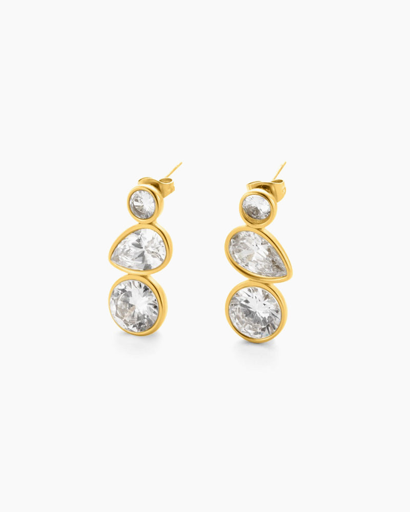 Drop CZ Earrings