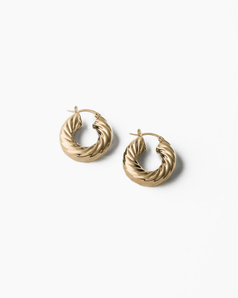 Gold Aurora Hoops