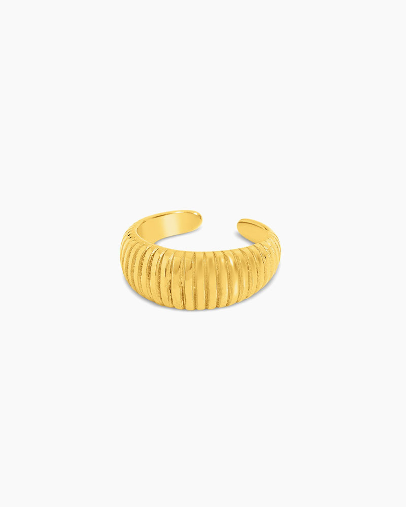 Striped Chunky Croissant Ring