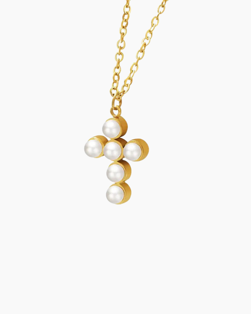 Pearl Cross Necklace