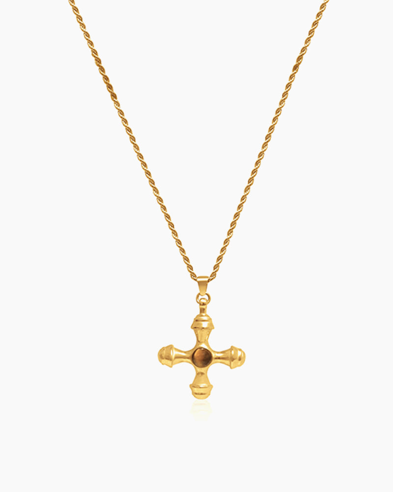 Brown Golden Glory Tiger Stone Necklace