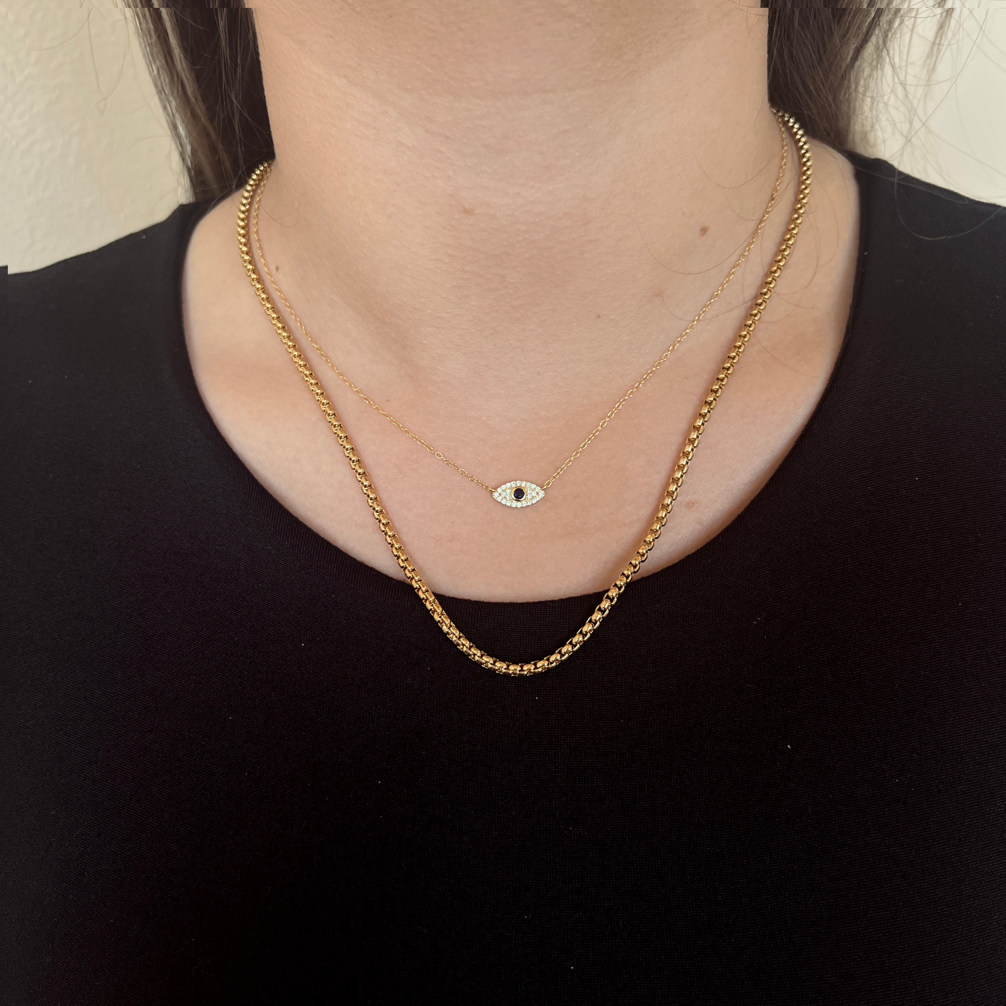 Evil Eye Necklace | Gold