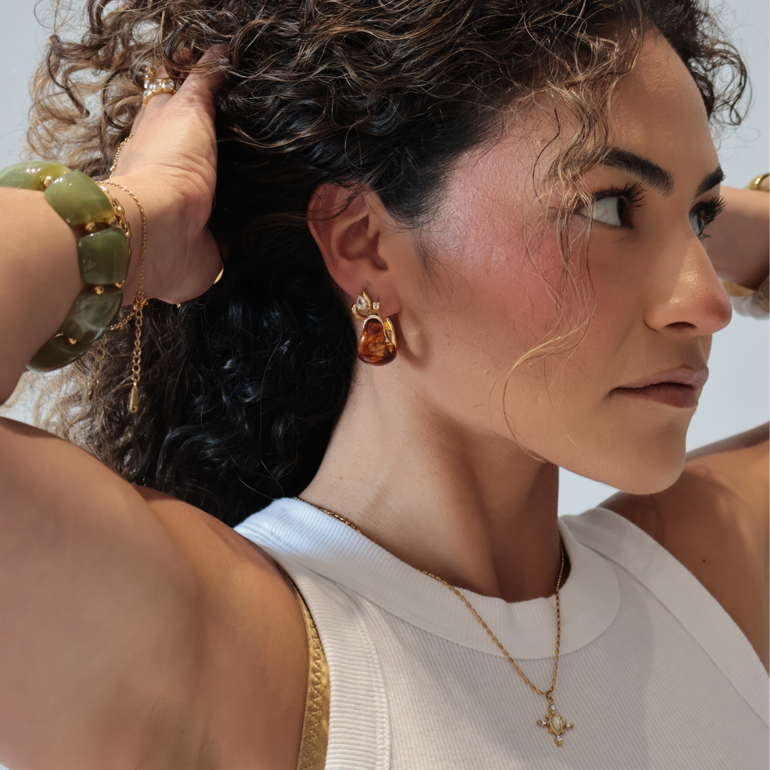 Gianni Resin Hoops