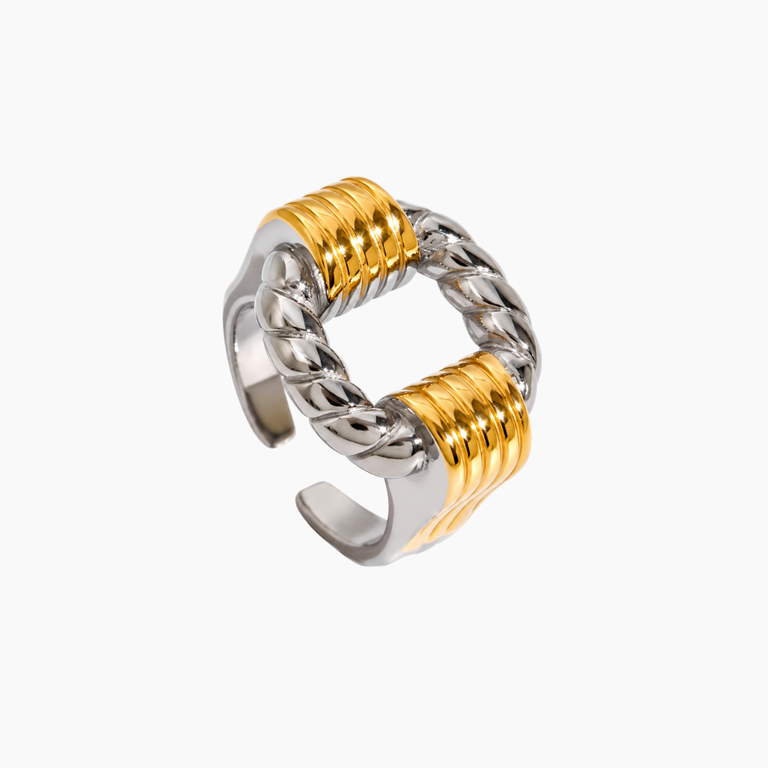 Two Tone MJ Ring