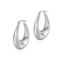 Load image into Gallery viewer, Violeta Hoops | Silver
