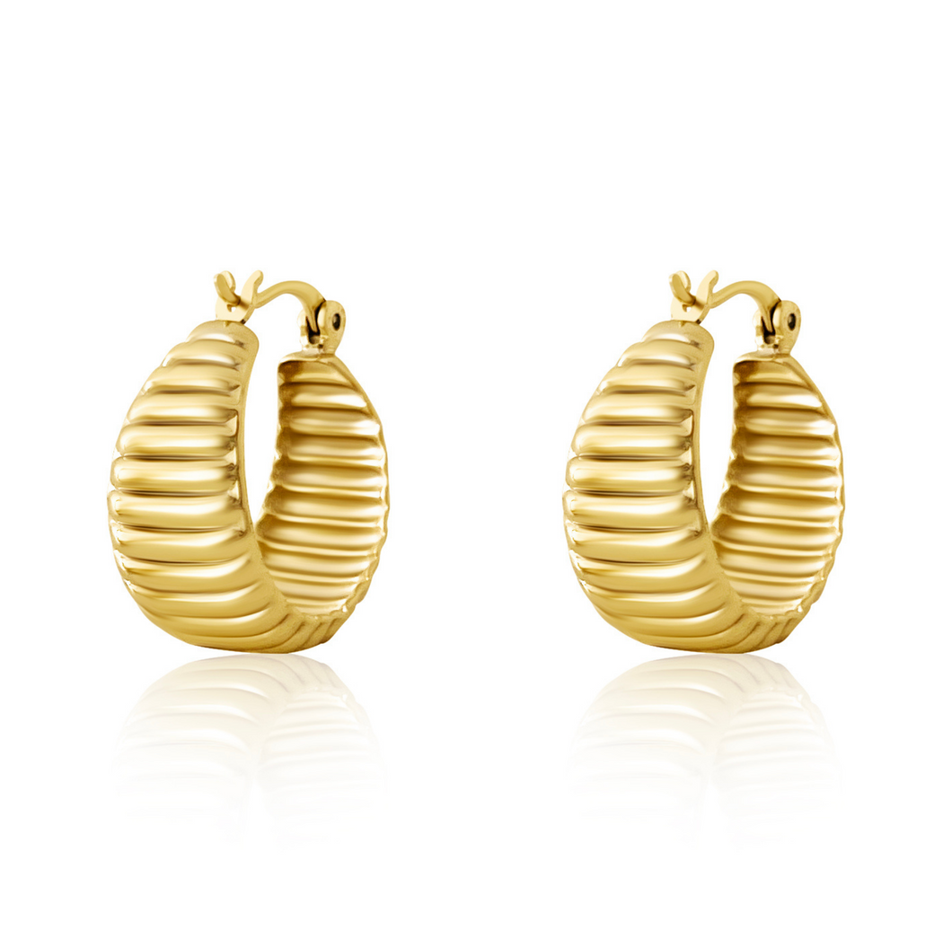 Cabo Hoops | 30 mm Gold-Filled