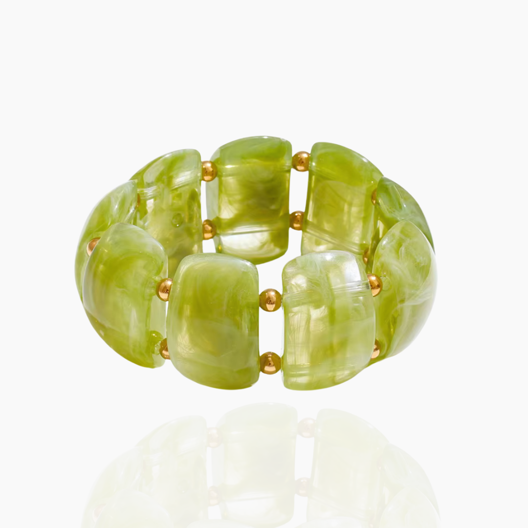 Verde Paraíso Resin Bracelet