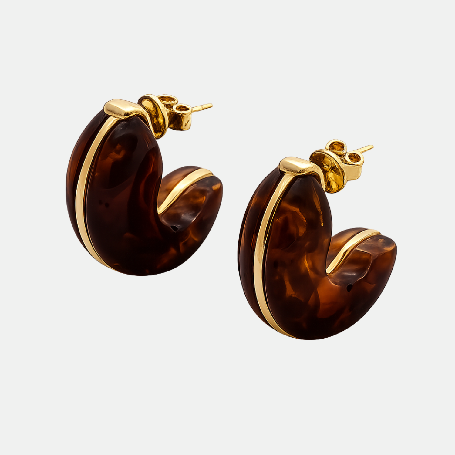 Havana Resin Earrings