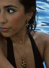 Load image into Gallery viewer, Stefani Earrings | Green Tiger Stone |
