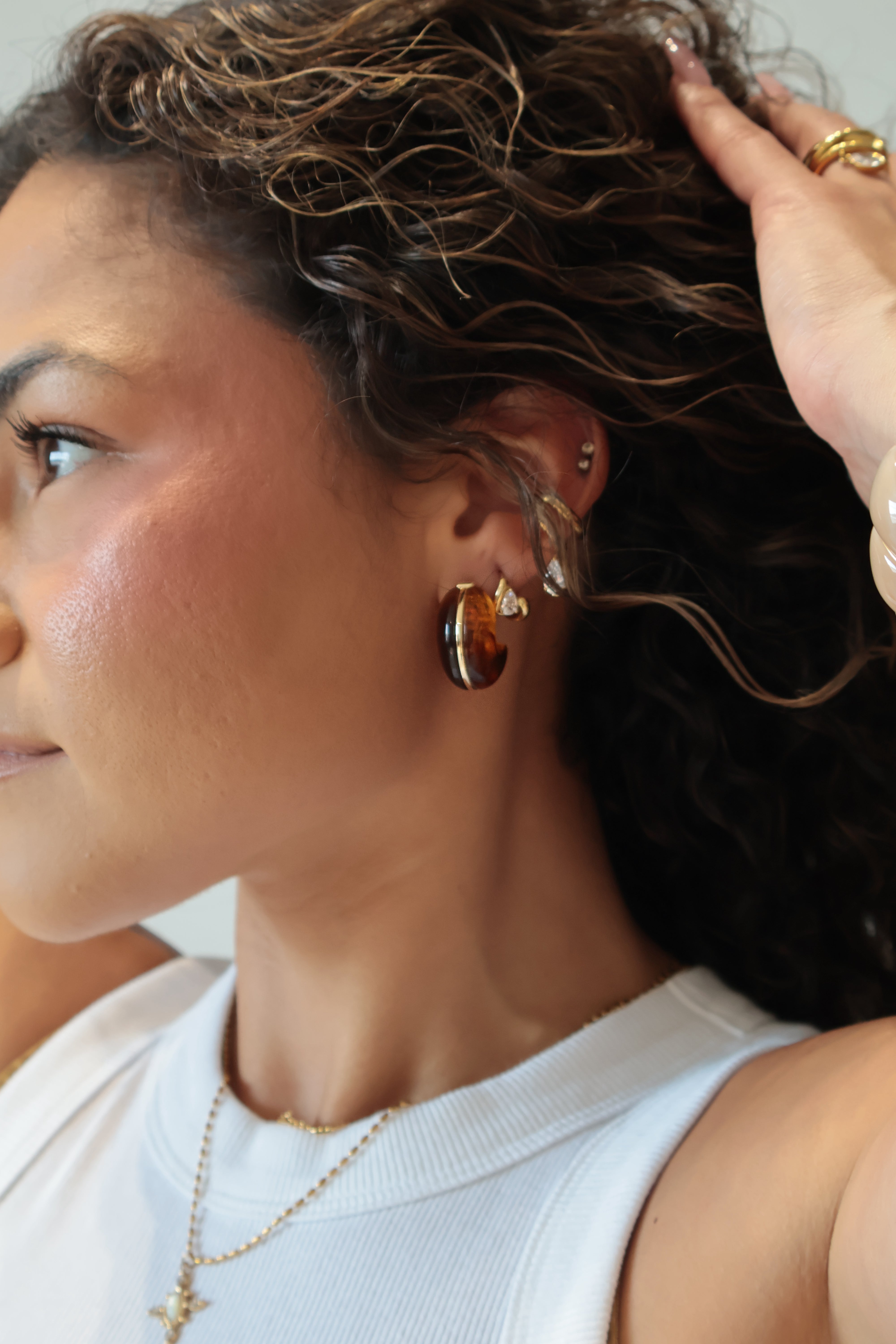 Havana Resin Earrings