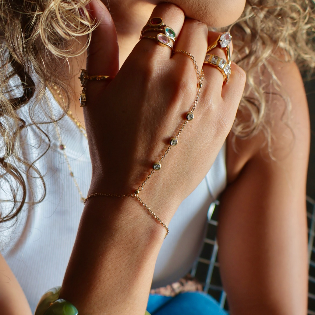 Tori CZ Hand Chain