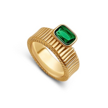 Load image into Gallery viewer, Gen Ring | Green CZ
