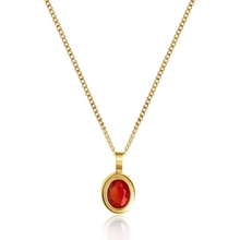 Load image into Gallery viewer, Jaylene Red CZ Necklace

