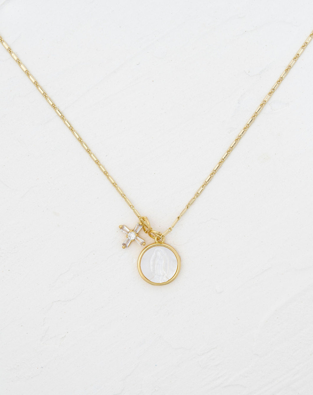 Virgencita Cruz Necklace | Gold-Filled